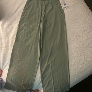 Lululemon Swift Wide leg mid rise pants fog green